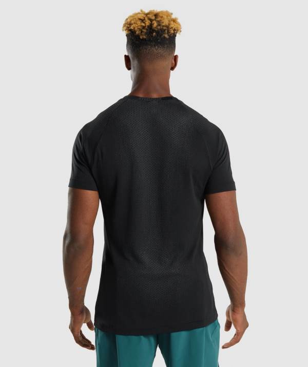 Panske Tricka Gymshark Apex Contrast Čierne | CB5893647